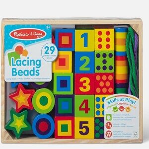 Melissa & Doug Vibrant Lacing Beads Set New in the box